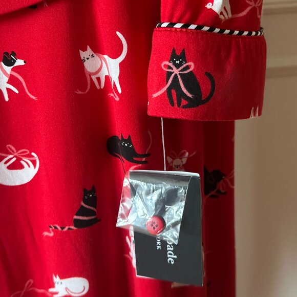 KATE SPADE HOLIDAY PETS PAJAMAS:NWT HOLIDAY PETS (DOGS & CATS) LARGE - Picture 7 of 12